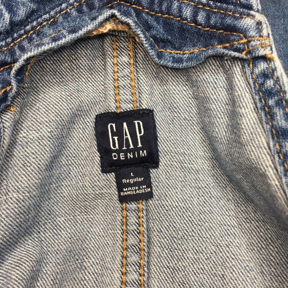 Gap Denim Overall Dress Girls Size Large - Picture 10 of 12